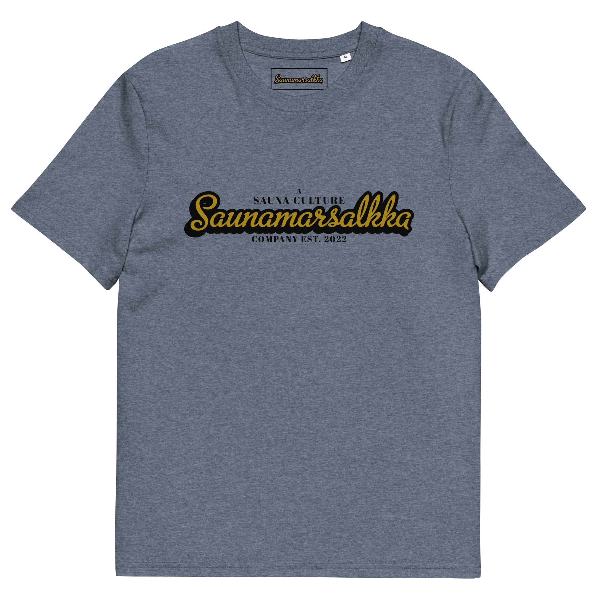 sauna print blue